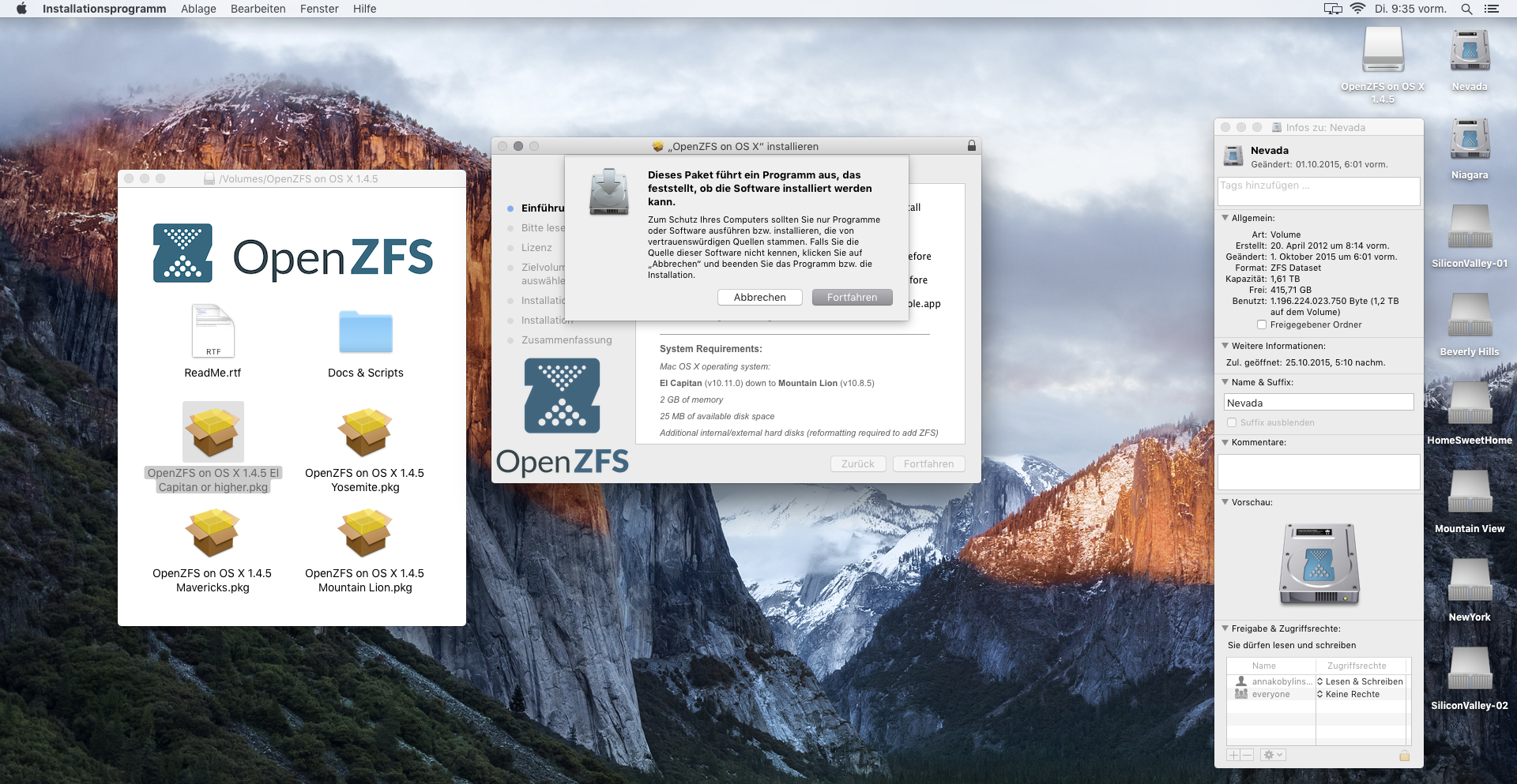 So installieren Sie Open ZFS auf OS X